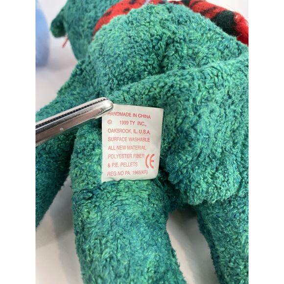 Ty Beanie Babies Bundle (2pcs) Wallace Bear And 1999 Holiday Teddy - Picture 13 of 16